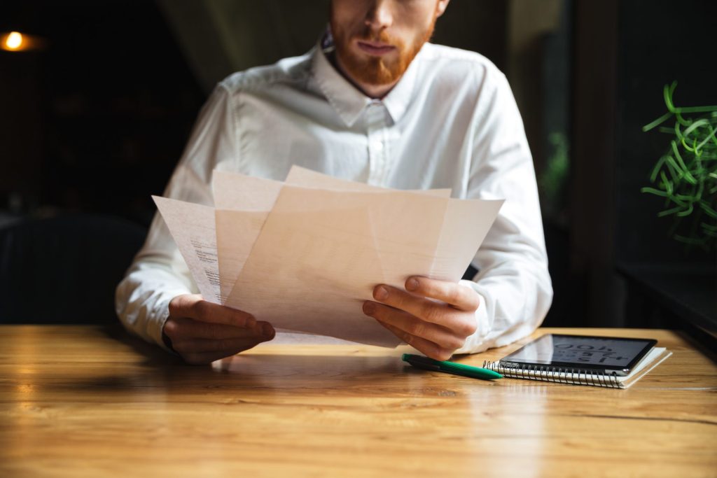 Employee reviewing evidence of retaliatory termination in Nevada