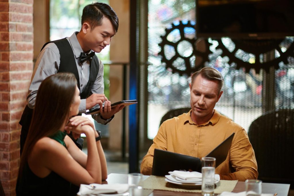 service charges vs tips in California