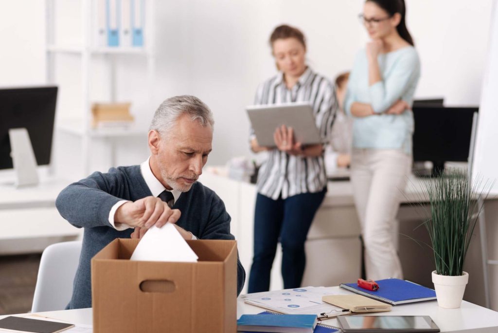 Age discrimination in layoffs affecting older employees during a workforce reduction