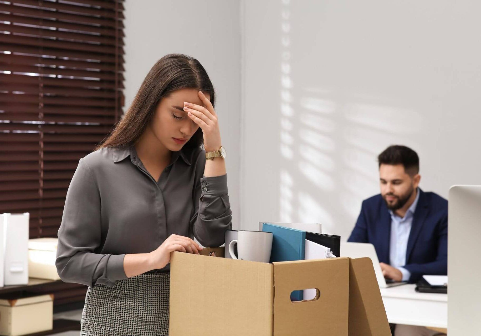 Employee reviewing medical leave and termination documents in Nevada