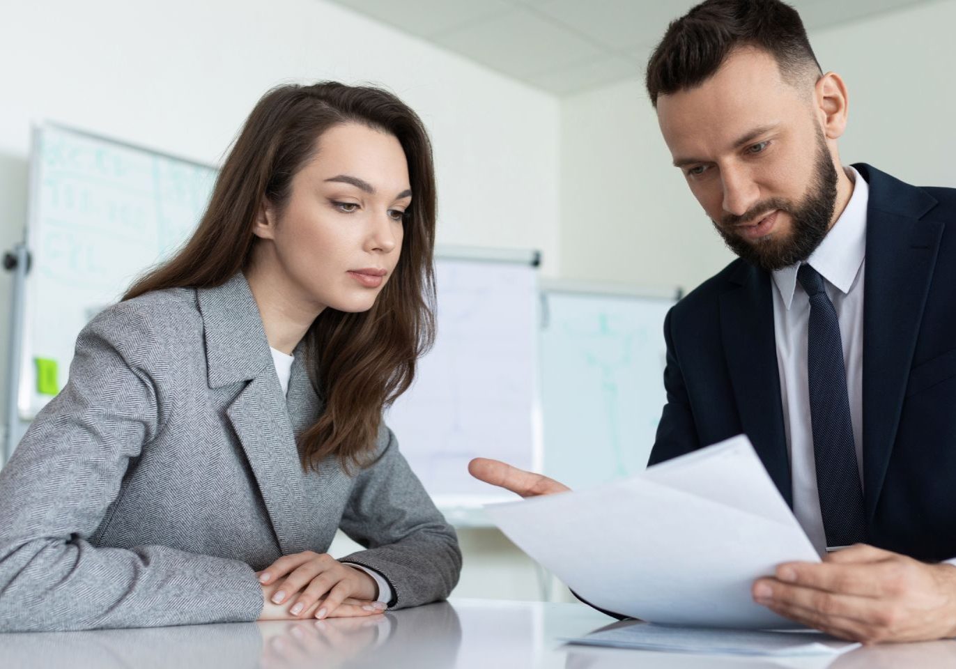 Employee discussing a wrongful termination settlement in Nevada